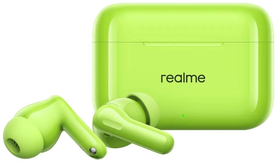 Наушники Realme Buds T200 зеленый