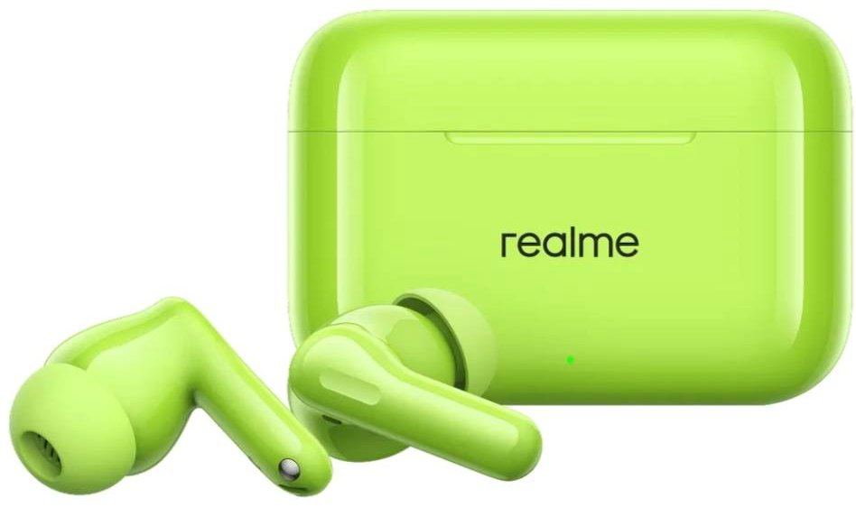 Наушники Realme Buds T200 зеленый купить,NaN