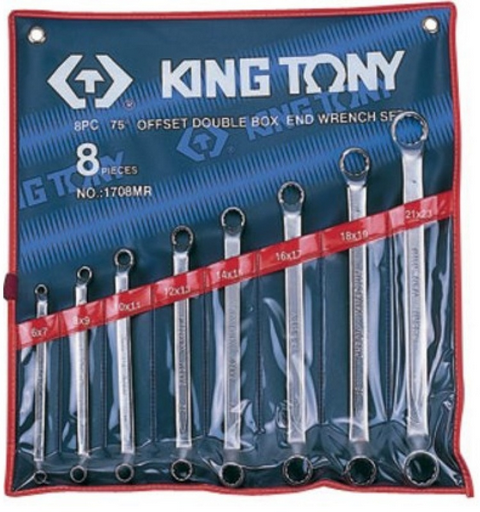 Набор накидных ключей KING TONY 1708MR  6-23 мм 8шт