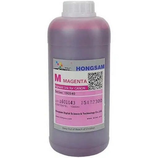 Чернила пигментные Hongsam DCTec  для плоттеров Canon imagePROGRAF TX-3100/TX-3200/TX-4100/TX-4200 1000мл Magenta