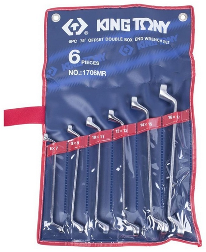Набор накидных ключей KING TONY 1706MR  6-17 мм 6шт