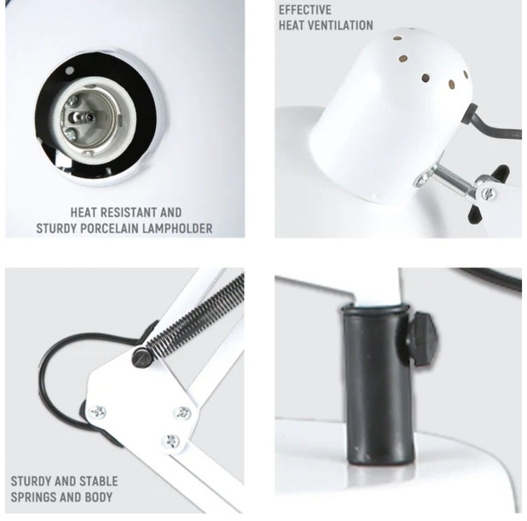 Настольная лампа Teksan AKB/0331 E27, 60 Вт, металл