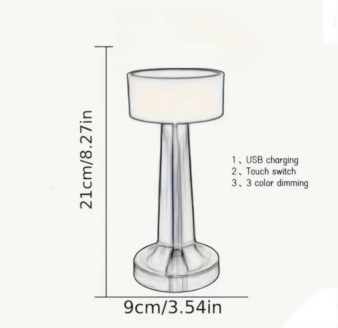 Настольная лампа DR201433 без цоколя, 36 Вт, металл