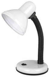 Настольная лампа Ultraflash UF-301Р C01 E27, 60 Вт, металл, пластик
