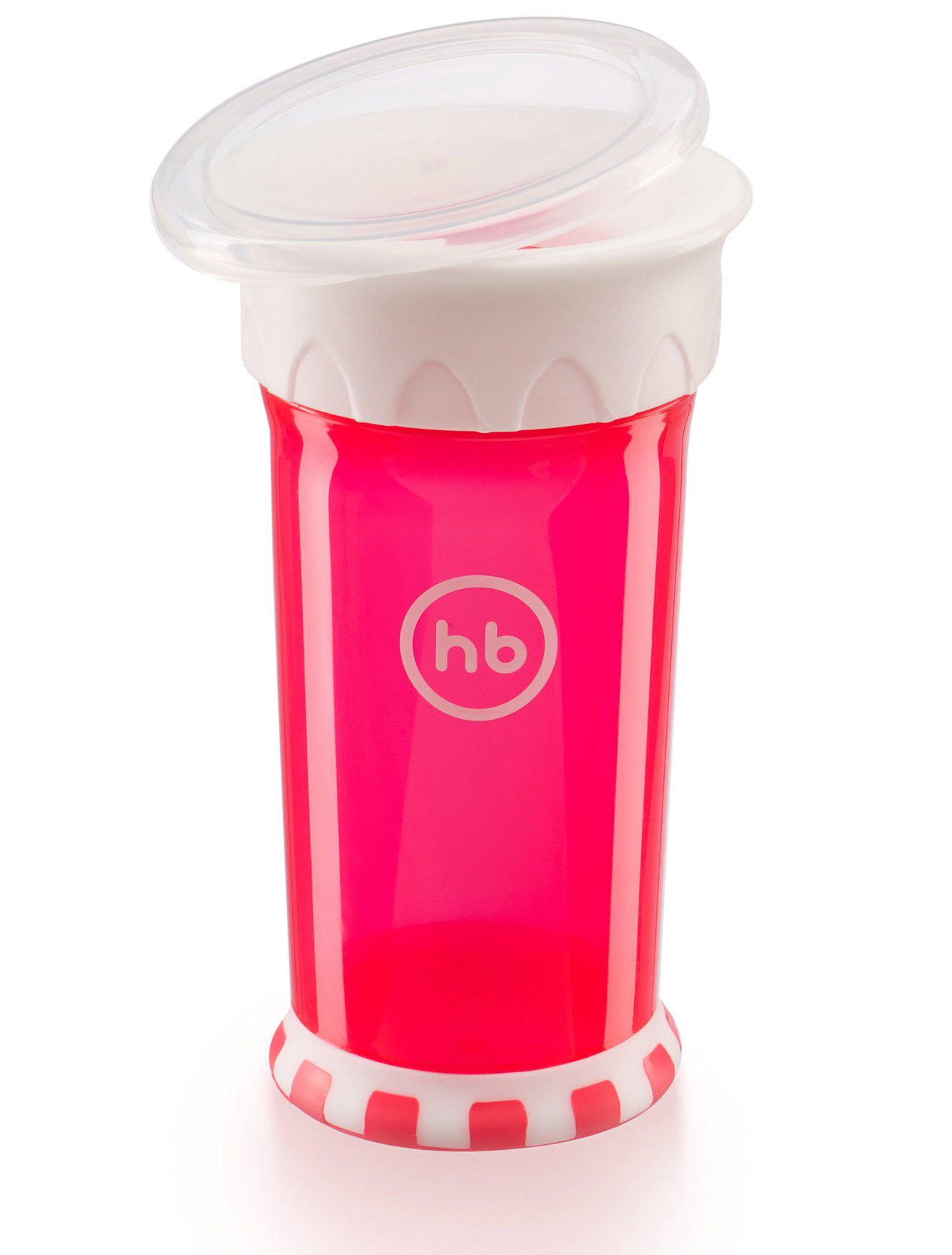 Кружка-поильник Happy Baby Drinking cup 360° Ruby розовая купить,NaN