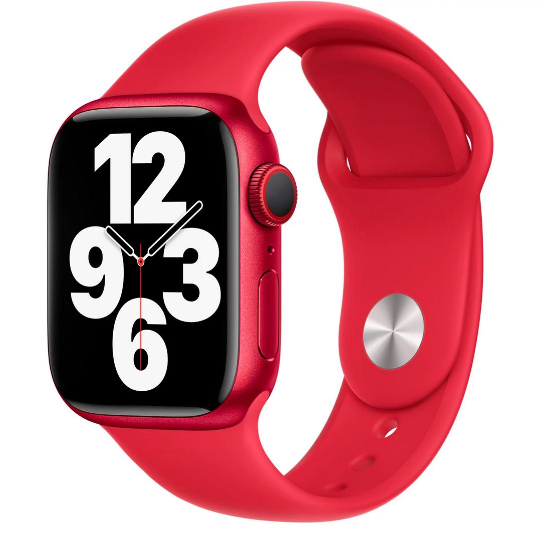 Ремешок Apple для Apple Watch 44mm MYAV2ZM/A Sport Band красный  купить,NaN