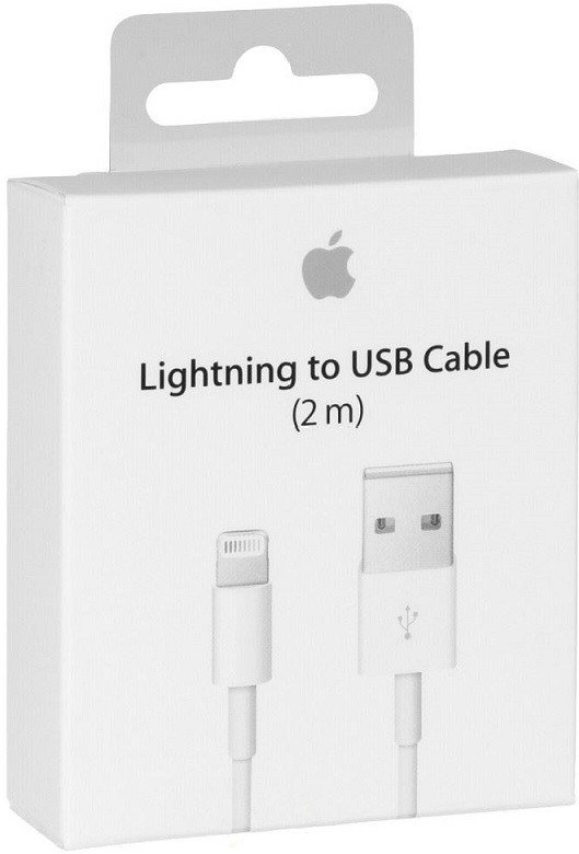 Кабель Apple Lightning to USB Cable MD819ZM/A 2 м белый  купить,NaN