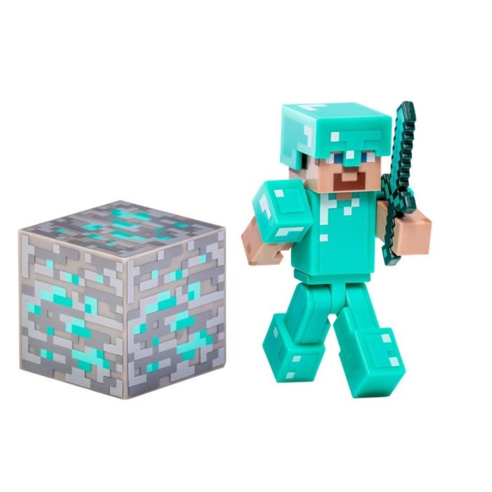 Фигурка Minecraft Diamond Steve 8см купить,NaN