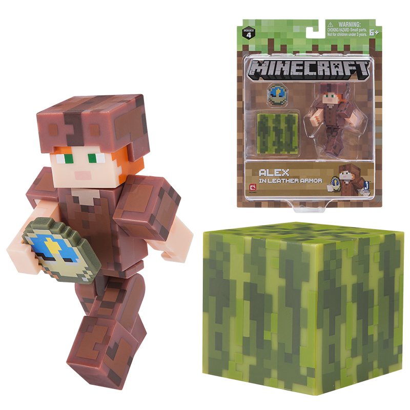 Фигурка Minecraft Alex in Leather Armor 8см купить,NaN