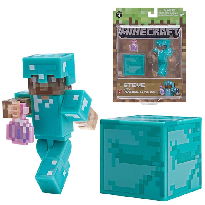Фигурка Minecraft Steve with Invisibility Potion 8см купить,NaN