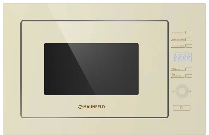 Встраиваемая микроволновая печь Maunfeld MBMO.25.7GBG бежевая купить,NaN