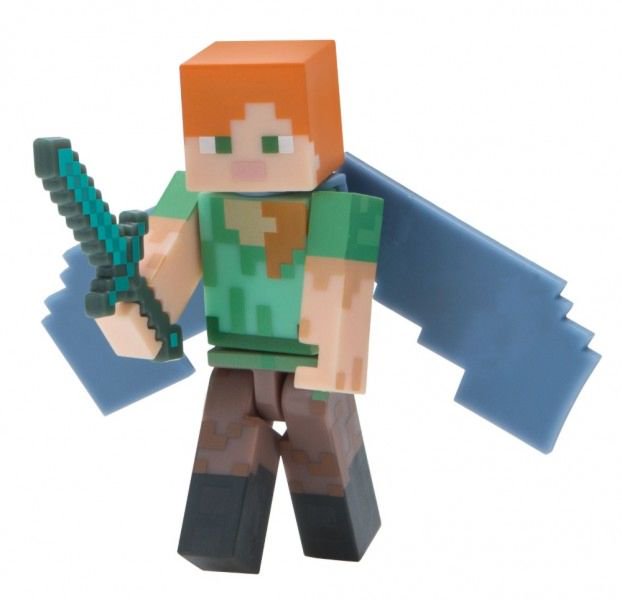 Фигурка Minecraft Alex with Elytra Wings 8см купить,NaN