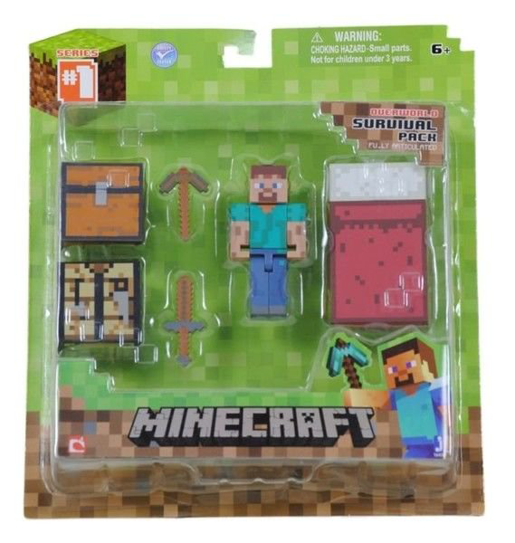 Фигурка Minecraft Survival pack 8см купить,NaN