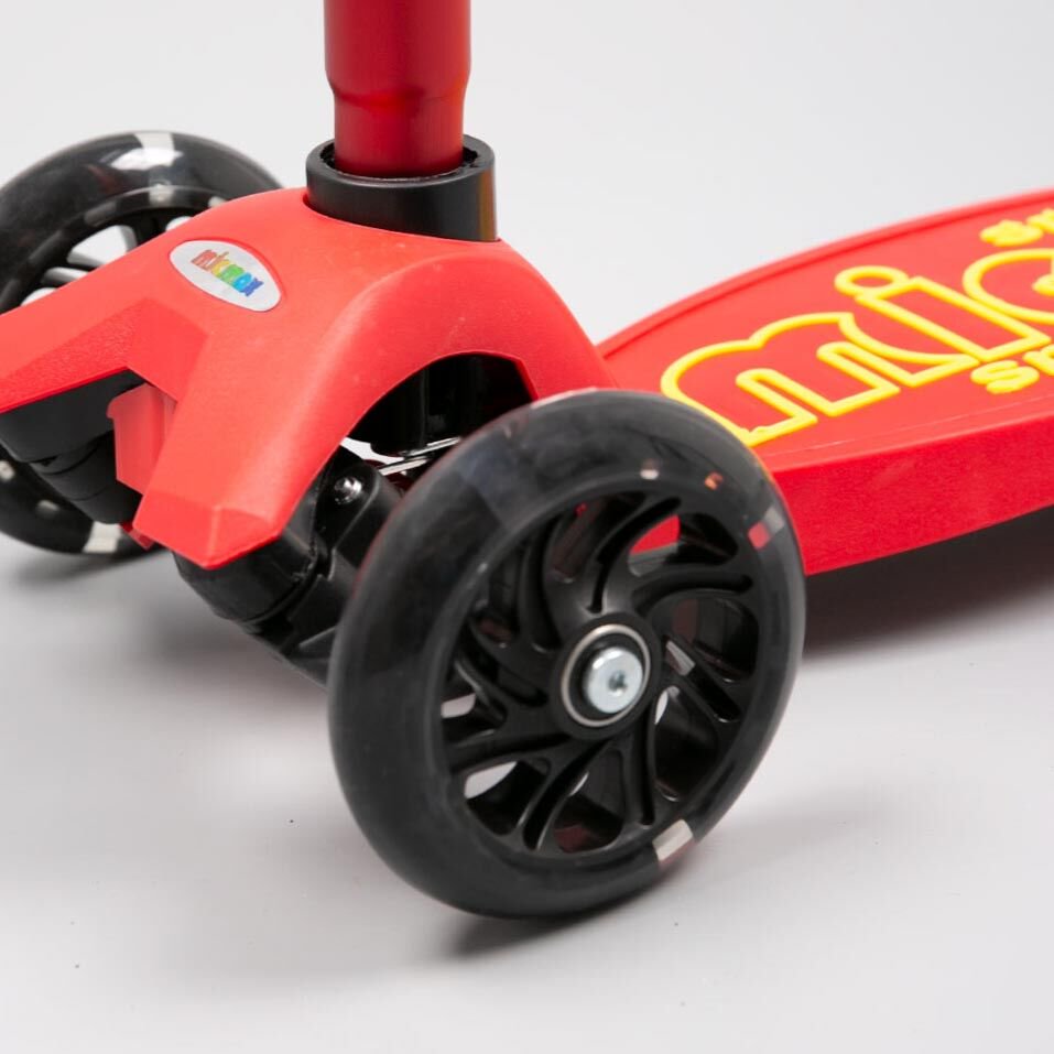 Самокат 3-х колесный YIWU sport MicMax красный купить,NaN