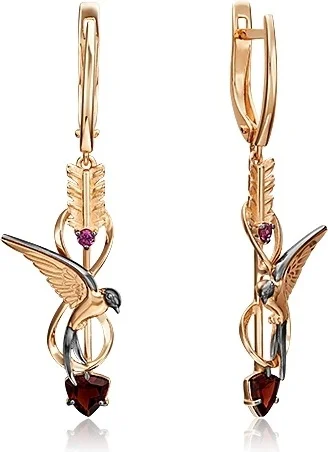 Серьги Platina 02-4696-00-204-1110-76 Tan 4.12гр купить,NaN