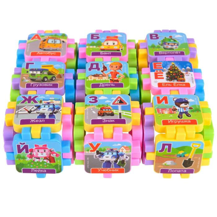Развивающая игрушка Poli Кубики-азбука купить,NaN
