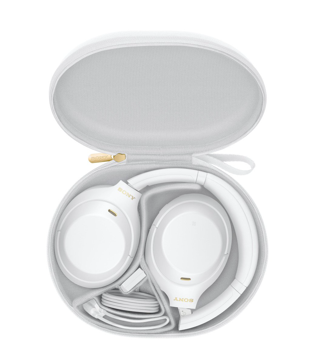 Наушники Sony WH-1000XM4 WH1000XM4W.E белые купить,NaN