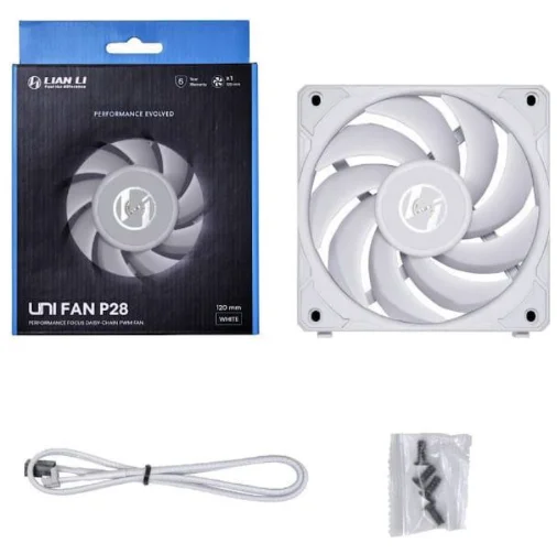 Вентилятор Lian Li Uni Fan P28 UF-P28120-1W 120mm White - ForteMarket Вентилятор Lian Li Uni Fan P28 UF-P28120-1W 120mm White купить,0