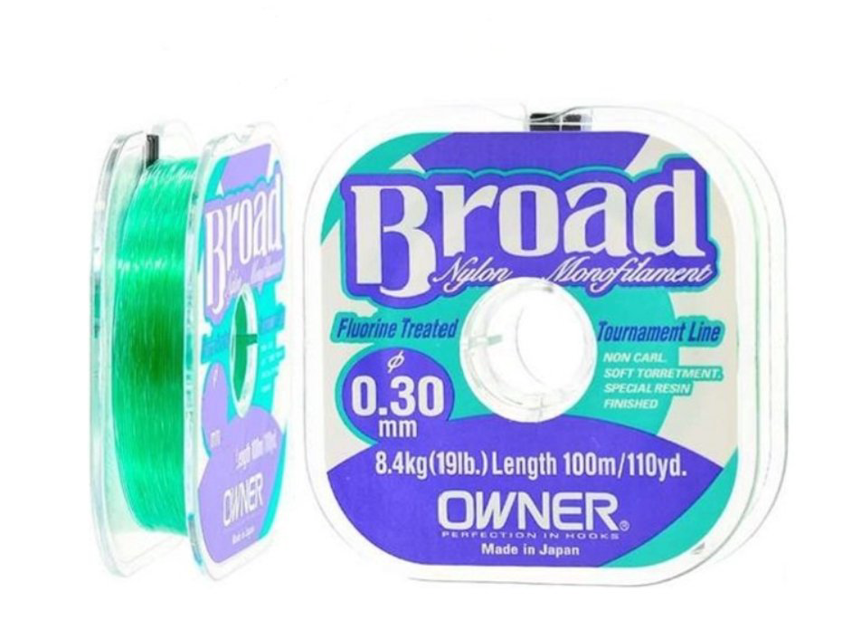 Рыболовная леска Owner Broad 0.22 мм 100 м светло-зеленая купить,NaN