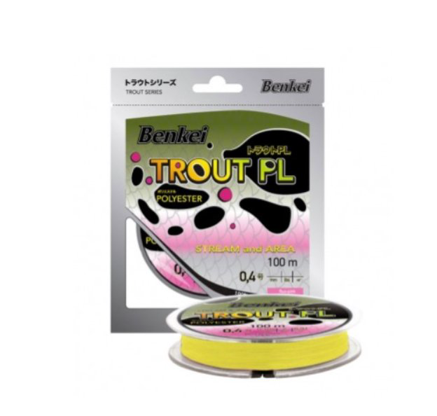 Рыболовная леска Benkei Trout 0,128 мм 100 м желтая купить,NaN