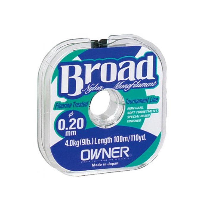 Рыболовная леска Owner Broad 0.18 мм 100 м светло-зеленая