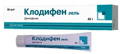 Уорлд Медицин Илач Сан.ве Тидж А.Ш Клодифен 5 %  гель 45 г 