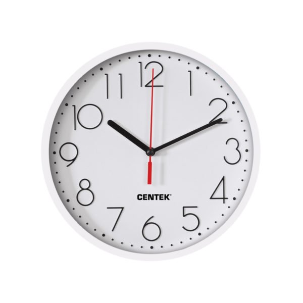 Настенные часы Centek СТ-7105 белые