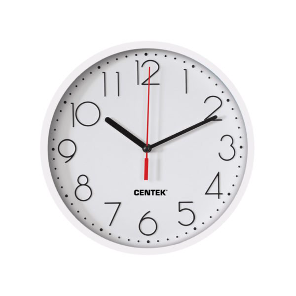 Настенные часы Centek СТ-7105 белые купить,NaN