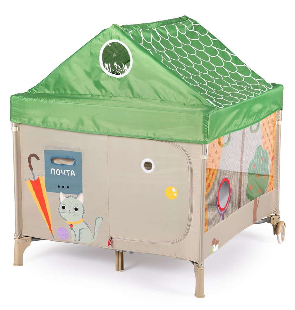 Манеж Happy Baby Alex Home Green зеленый купить,NaN