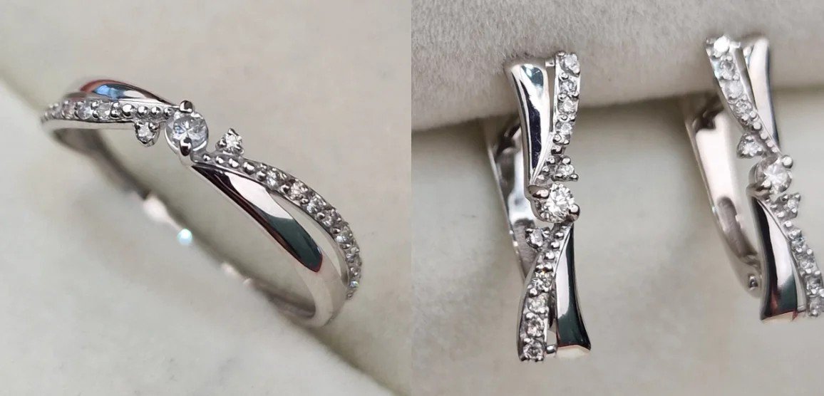 Комплект Deimantas 107467386 0,131ct 0,16ct. купить,NaN