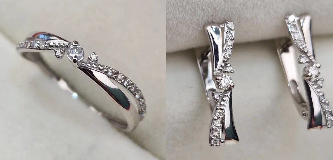 Комплект Deimantas 107467386 0,131ct 0,16ct. купить,NaN