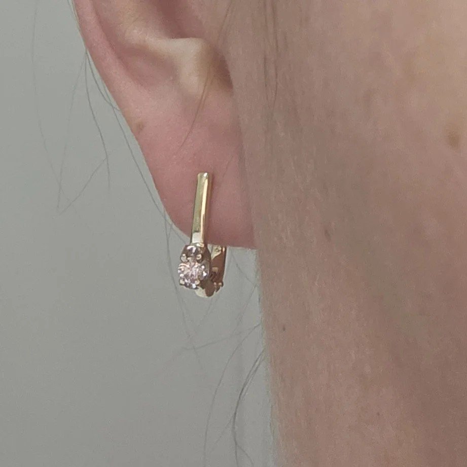 Серьги Deimantas 107571943 2,58гр 0,26ct. купить,NaN