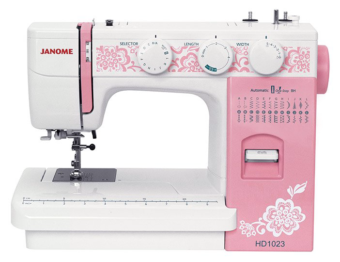  Швейная машина Janome HD1023 розовая купить,NaN