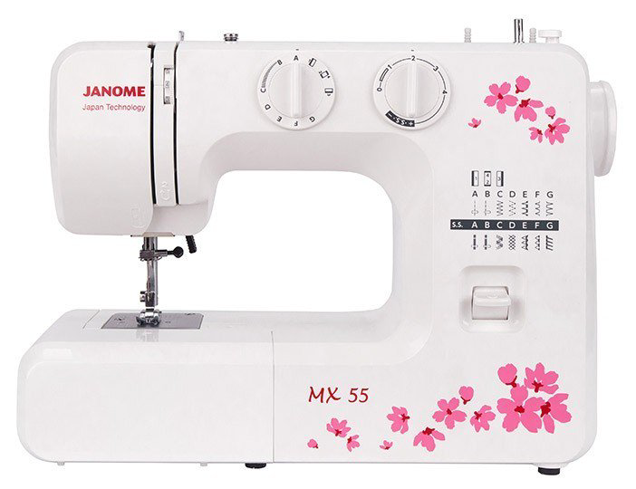 Швейная машина Janome MX 55 белая купить,NaN