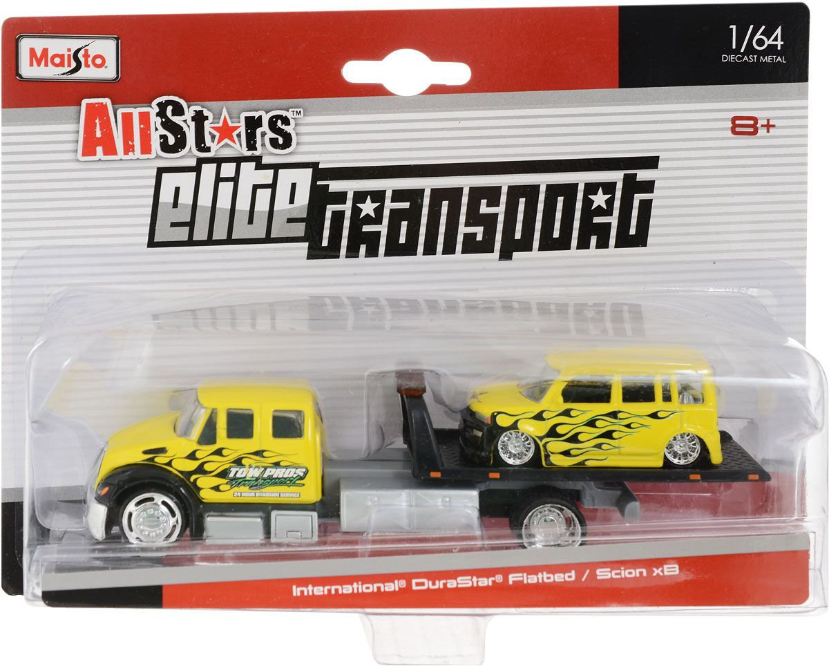 Модель с трейлером Maisto Design: 1:64 Elite Transport купить,NaN