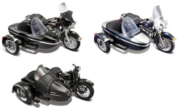 Модель мотоцикла с коляской Maisto Harley-Davidson 1:18 Harley-Davidson  купить,NaN