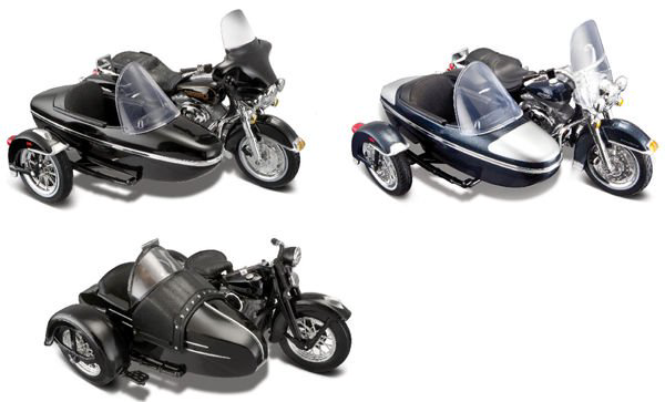 Модель мотоцикла с коляской Maisto Harley-Davidson 1:18 Harley-Davidson  купить,NaN
