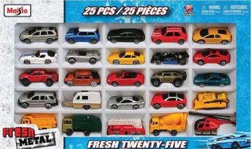 Набор машинок Maisto Fresh Metal 25 шт купить,NaN