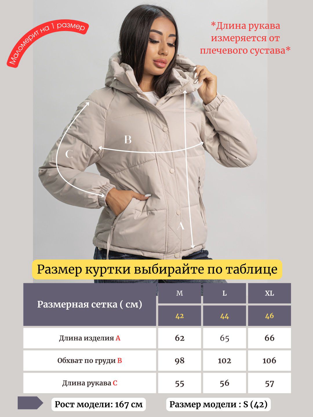 Демисезонная куртка alinashoes светло-бежевый купить,NaN