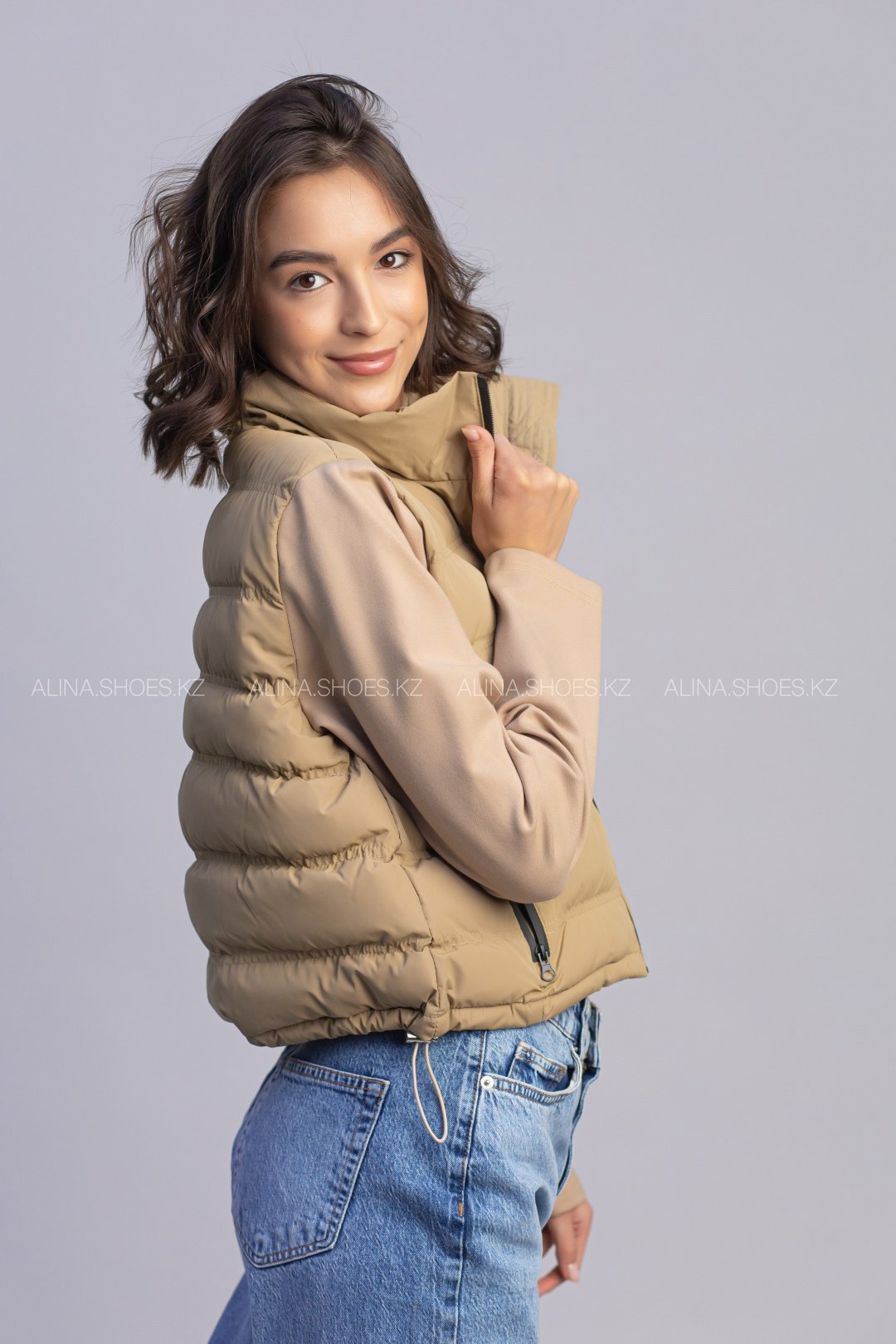 Демисезонная куртка alinashoes коричневый купить,NaN
