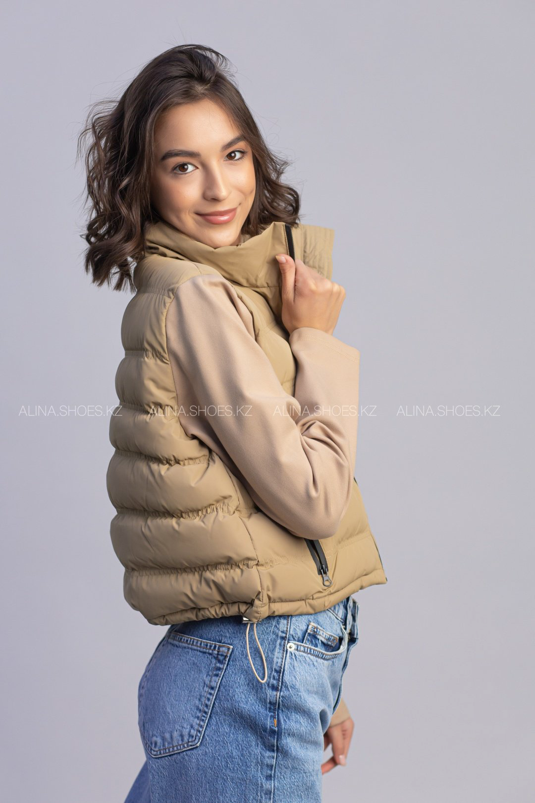 Демисезонная куртка alinashoes коричневый купить,NaN