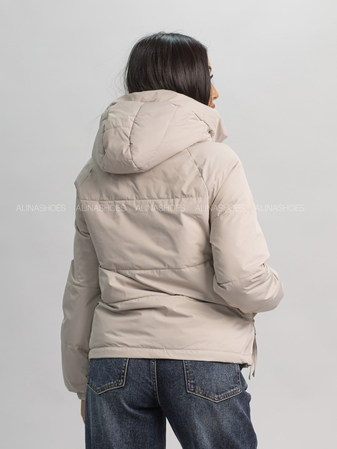 Демисезонная куртка alinashoes светло-бежевый купить,NaN