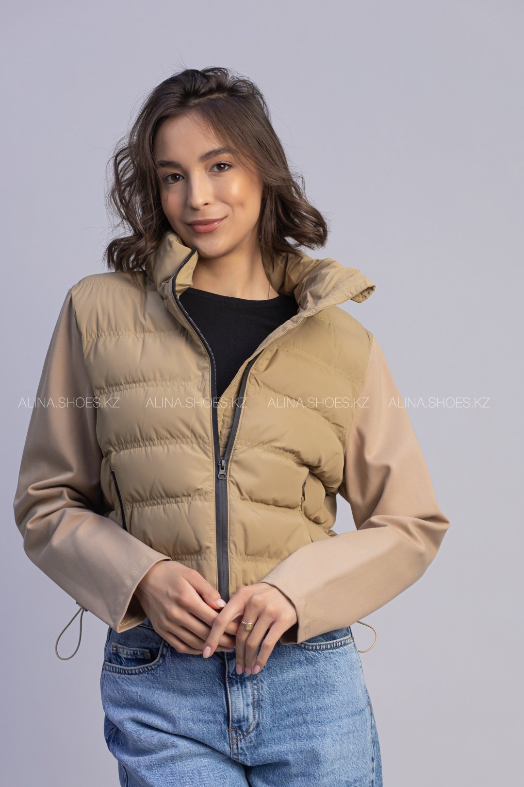 Демисезонная куртка alinashoes коричневый купить,NaN
