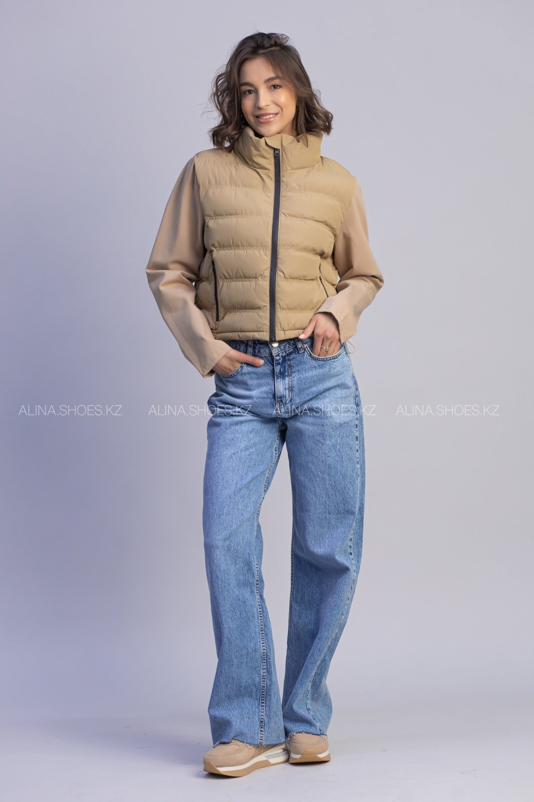 Демисезонная куртка alinashoes коричневый купить,NaN