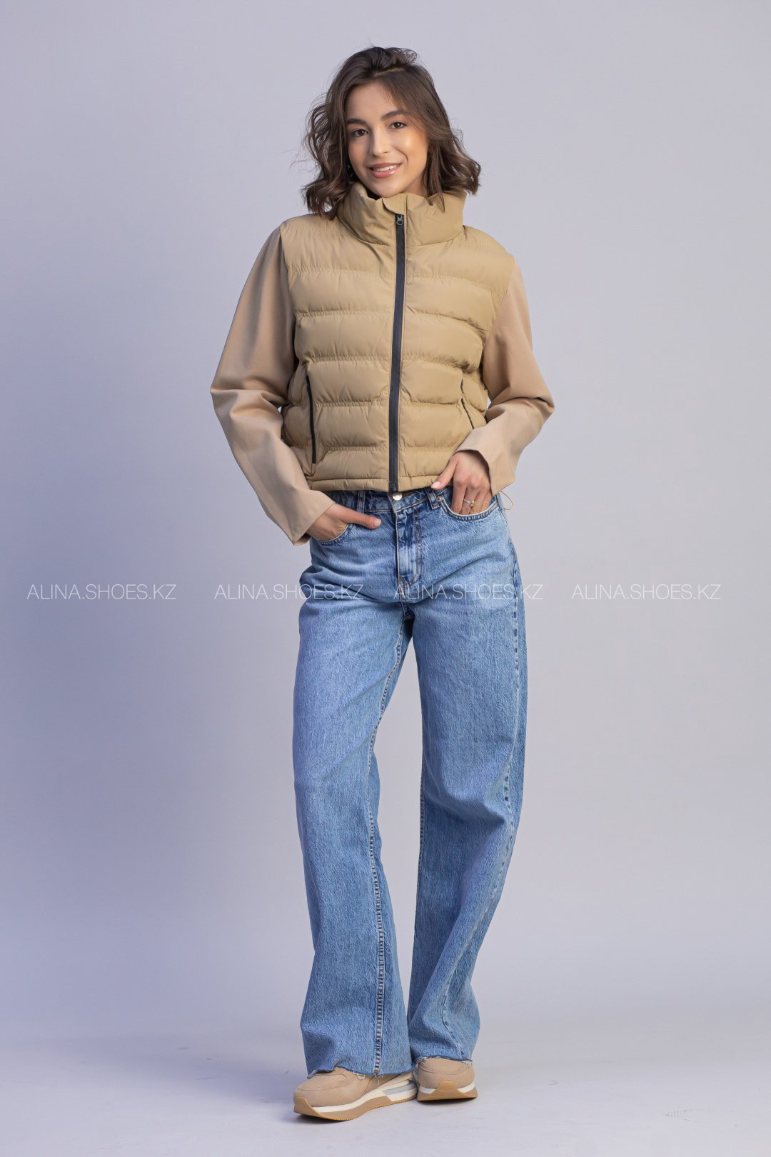 Демисезонная куртка alinashoes коричневый купить,NaN