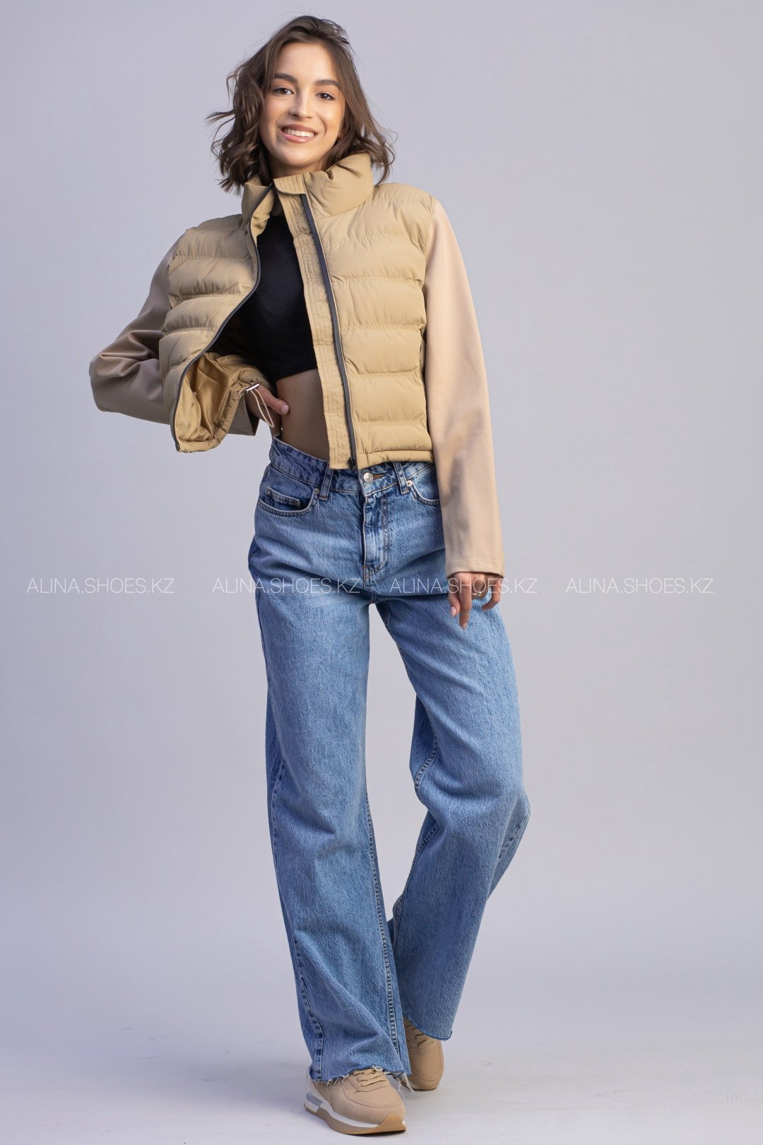 Демисезонная куртка alinashoes коричневый купить,NaN