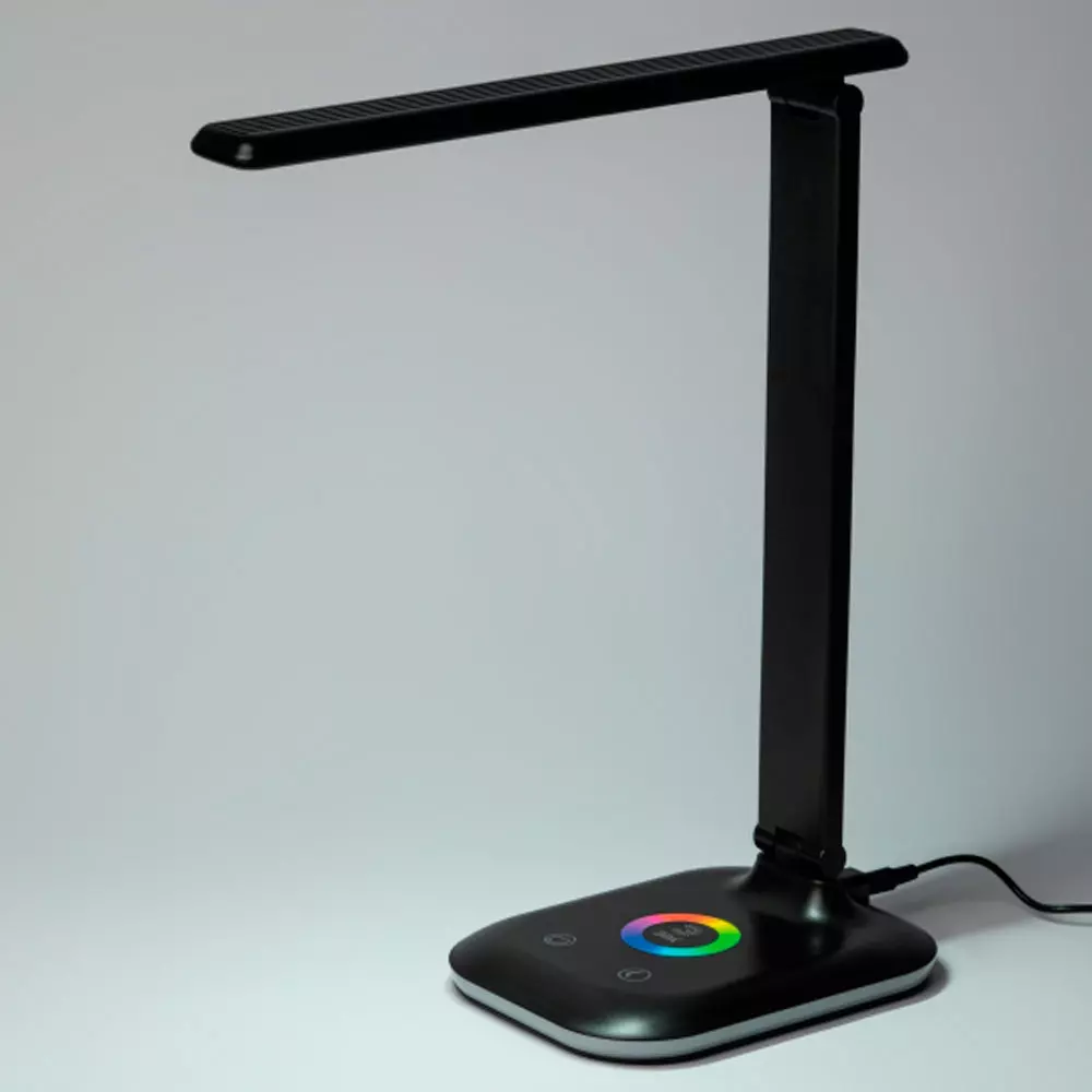 Лампа настольная Эра NLED-502-11W-BK с RGB ночником черная купить,13990