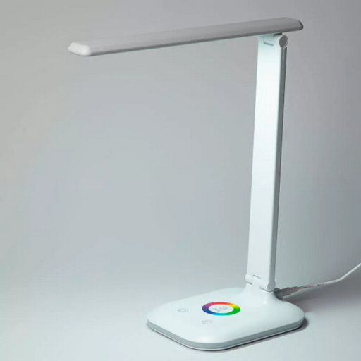 Лампа настольная Эра NLED-502-11W-W с RGB ночником белая