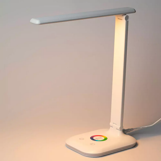 Лампа настольная Эра NLED-502-11W-W с RGB ночником белая