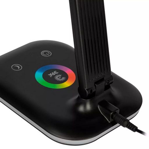 Лампа настольная Эра NLED-502-11W-BK с RGB ночником черная